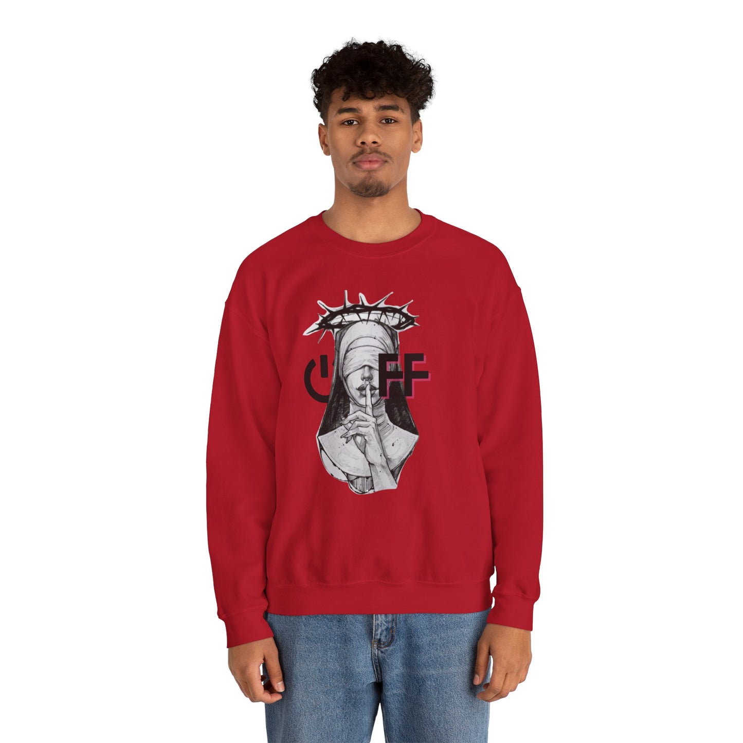 Do Not Disturb Heavy Blend™ Crewneck Sweatshirt Red