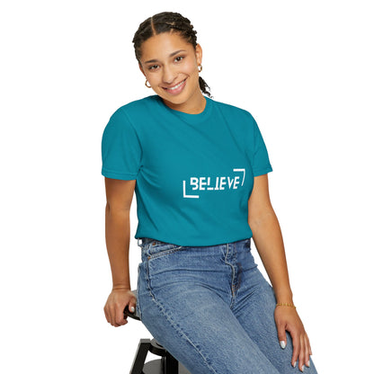 Believe T-Shirt Topaz Blue