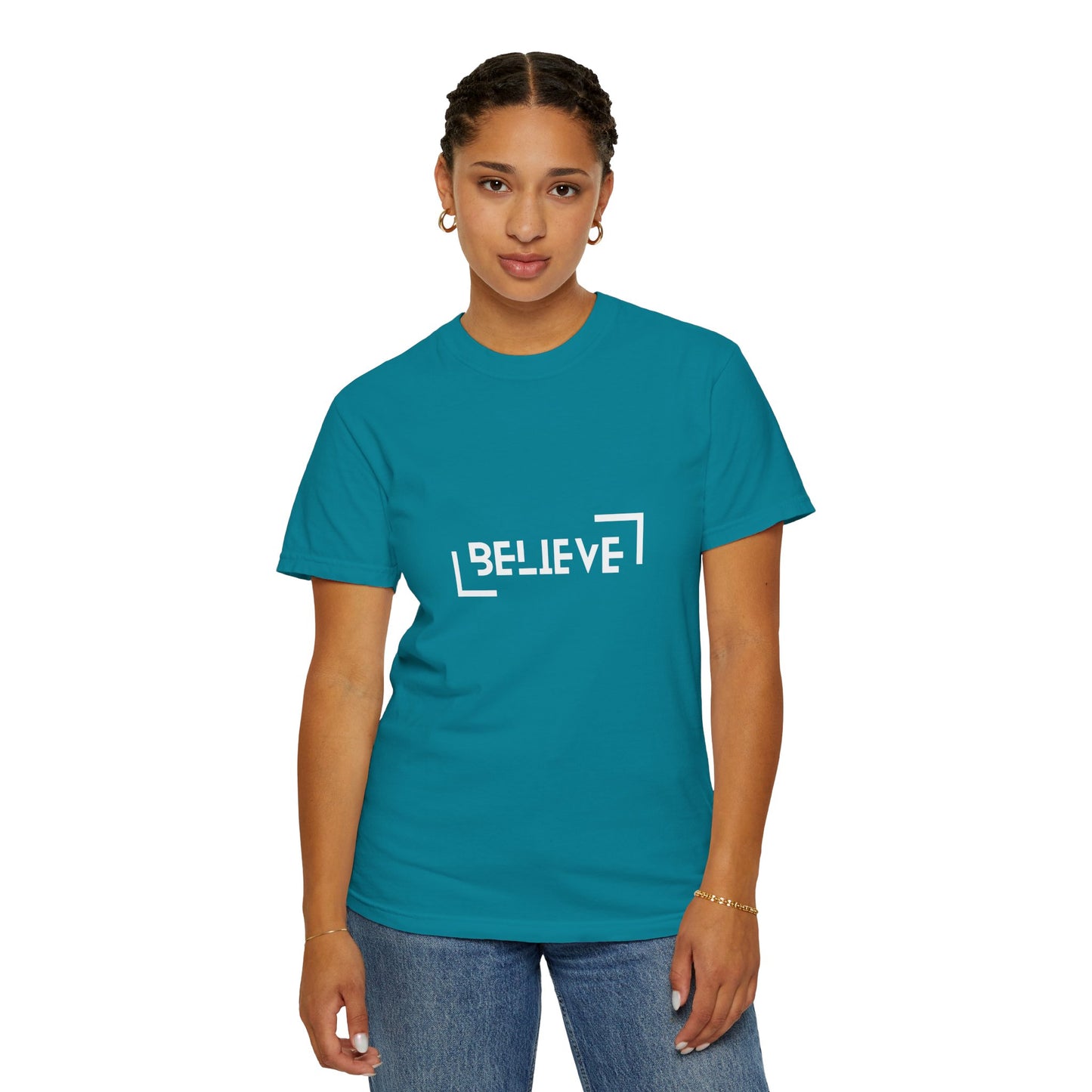 Believe T-Shirt Topaz Blue