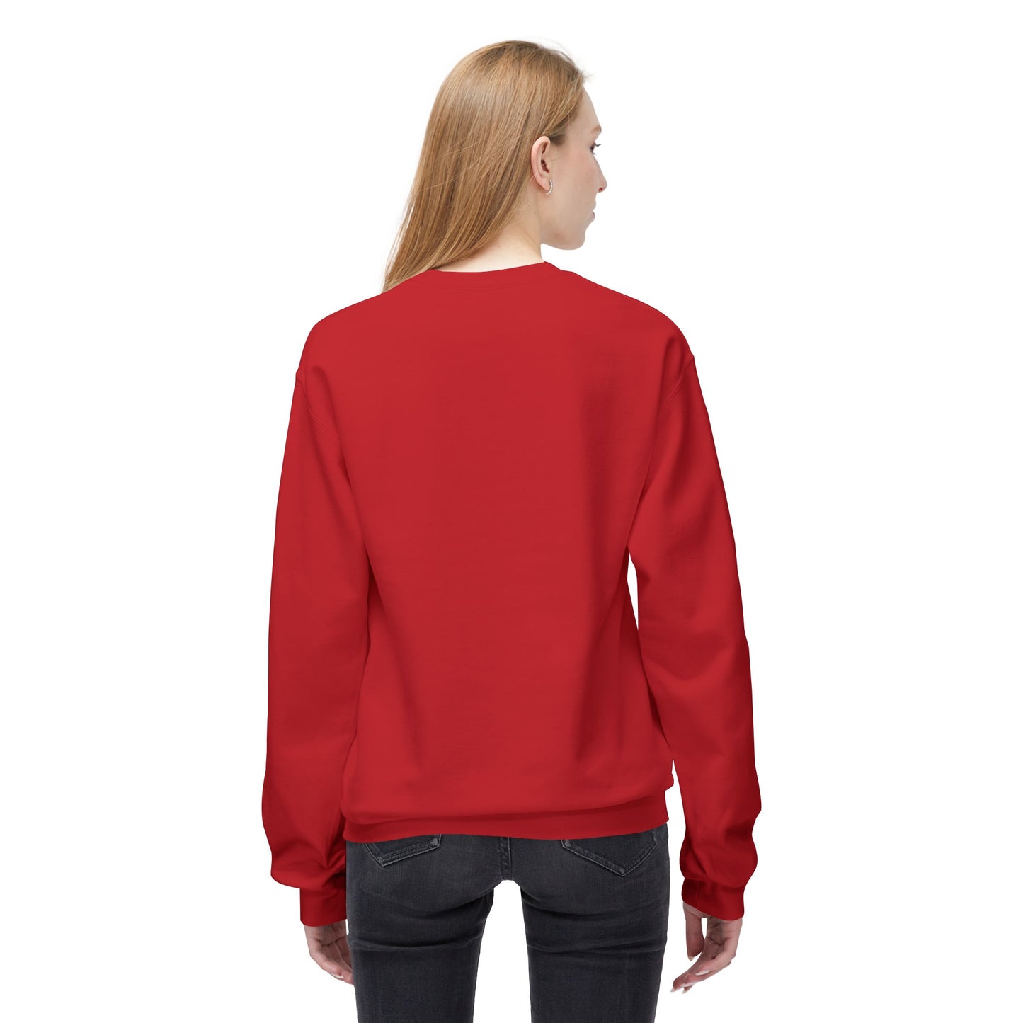 PPF Error Graphic Midweight  Fleece Crewneck Sweatshirt Red