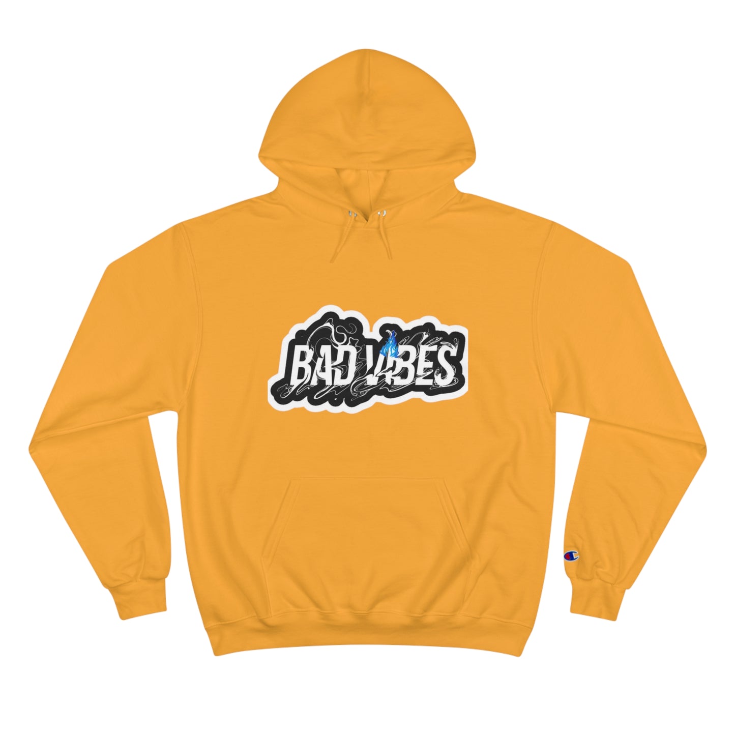 Bad Vibes Graphic Hoodie Gold