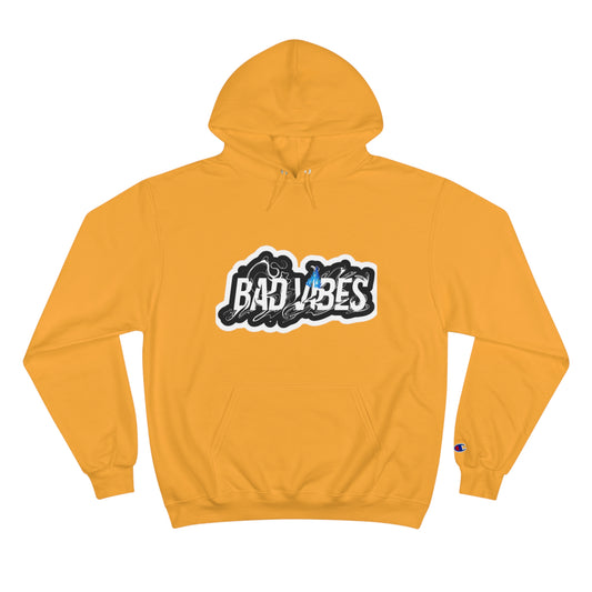 Bad Vibes Graphic Hoodie Gold